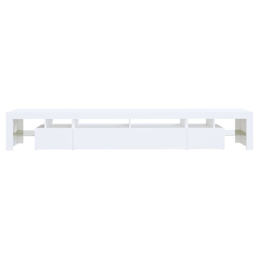 Έπιπλο Τηλεόρασης με LED Λευκό 260 x 36,5 x 40 εκ. 9