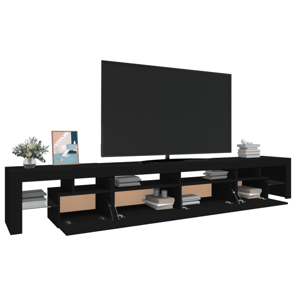 Έπιπλο Τηλεόρασης με LED Μαύρο 260x36,5x40 εκ. 6