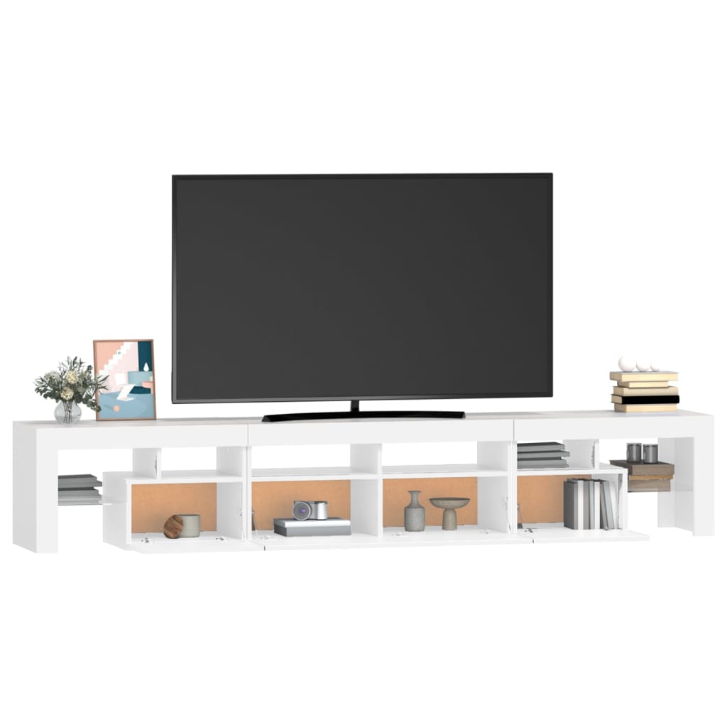 Έπιπλο Τηλεόρασης με LED Λευκό 230x36,5x40 εκ. 6