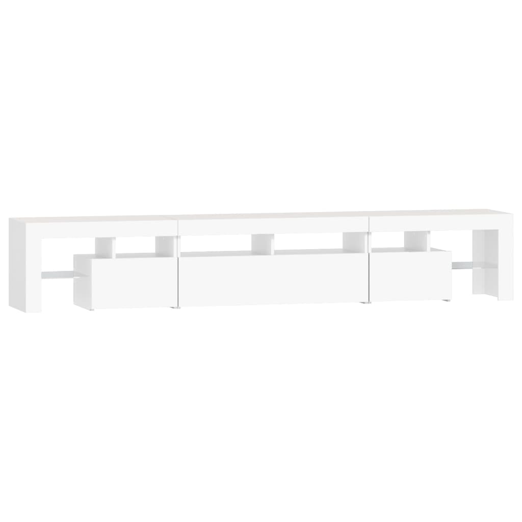 Έπιπλο Τηλεόρασης με LED Λευκό 230x36,5x40 εκ. 8