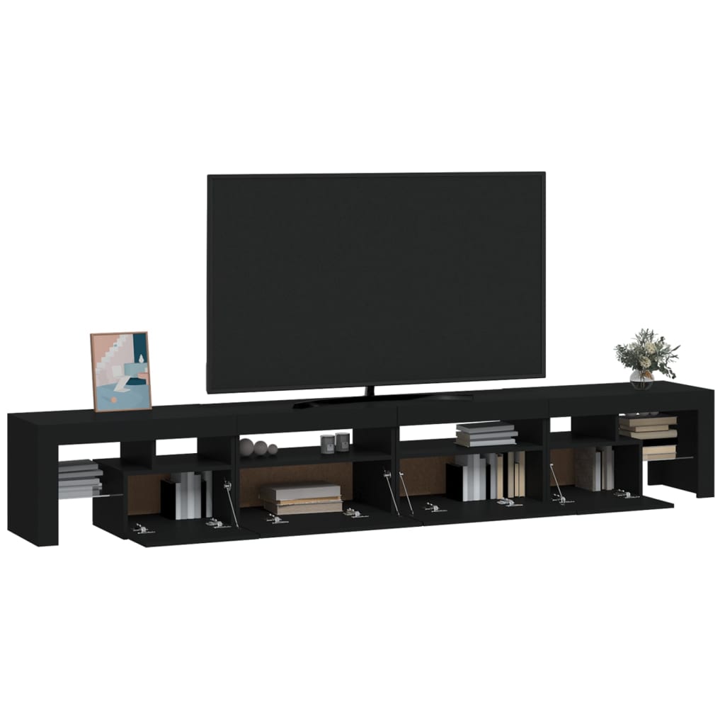 Έπιπλο Τηλεόρασης με LED Μαύρο 260x36,5x40 εκ. 6