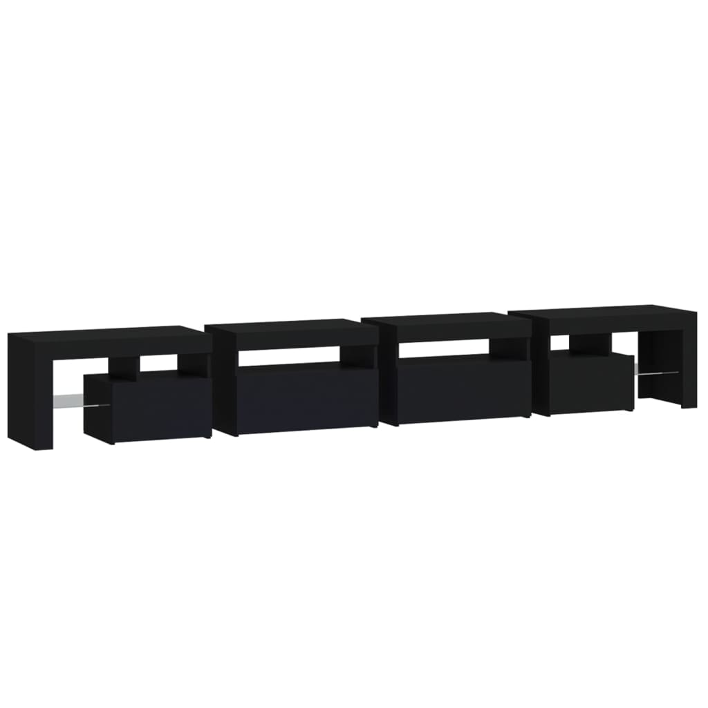 Έπιπλο Τηλεόρασης με LED Μαύρο 260x36,5x40 εκ. 8