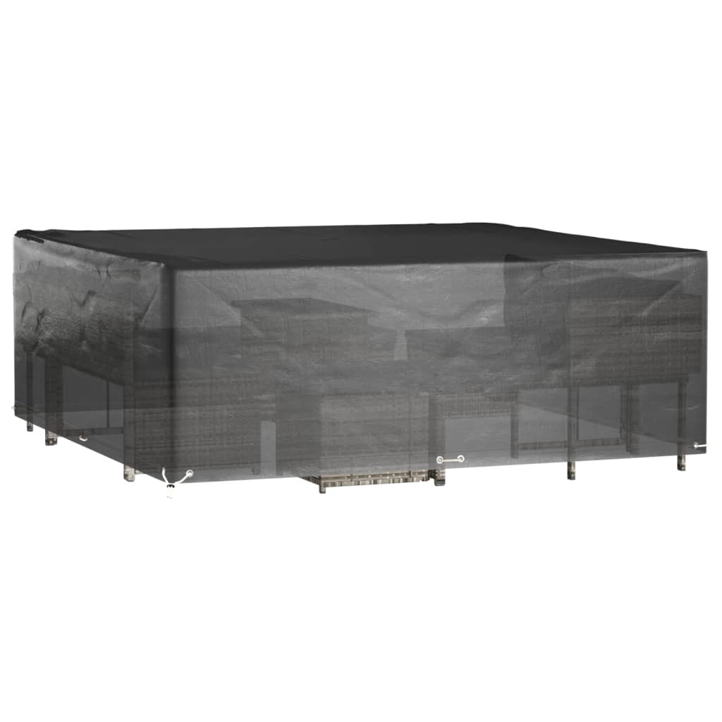 Κάλυμμα Επίπλων Κήπου 2 τεμ Τετράγ. με 16 Κρίκους 300x300x75 εκ 9