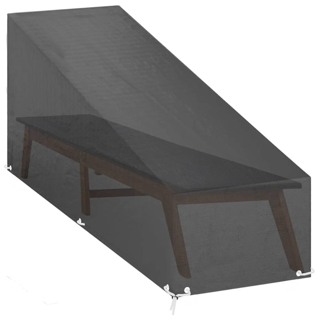 Κάλυμμα Ξαπλώστρας 2 τεμ με 12 Κρίκους 205x75x40/70 εκ Πολυαιθ. 5