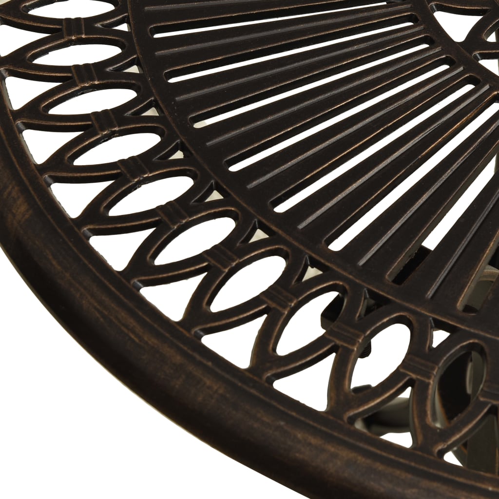 Τραπέζι Κήπου Μπρονζέ 62 x 62 x 65 εκ. από Χυτό Αλουμίνιο 4