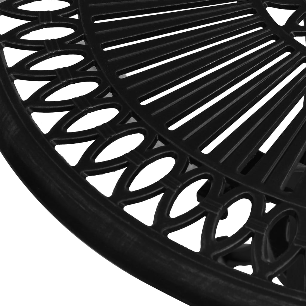 Τραπέζι Κήπου Μαύρο 62 x 62 x 65 εκ. από Χυτό Αλουμίνιο 4