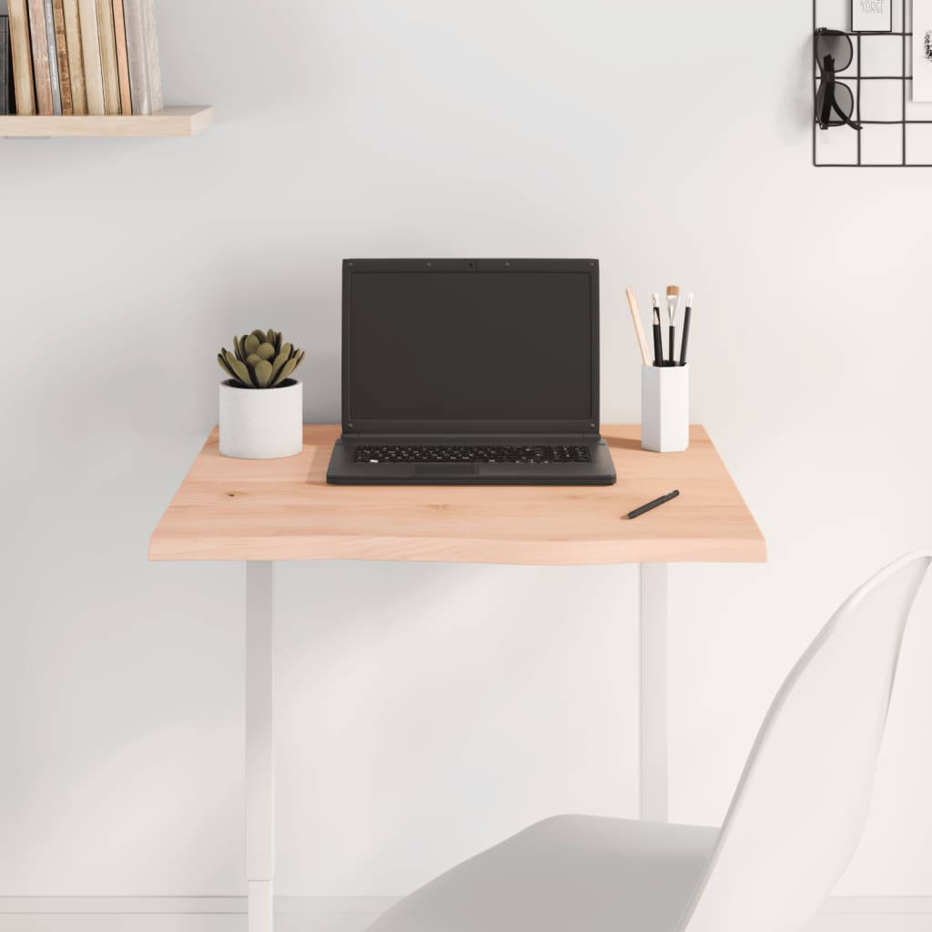 Επιφάνεια Τραπεζιού 60x60x2 εκ. Ακατέργαστο Μασίφ Ξύλο Δρυός 1