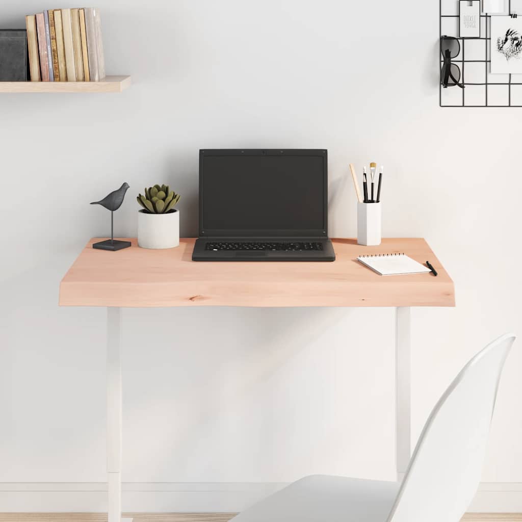 Επιφάνεια Τραπεζιού 80x40x(2-6) εκ Ακατέργαστο Μασίφ Ξύλο Δρυός 1