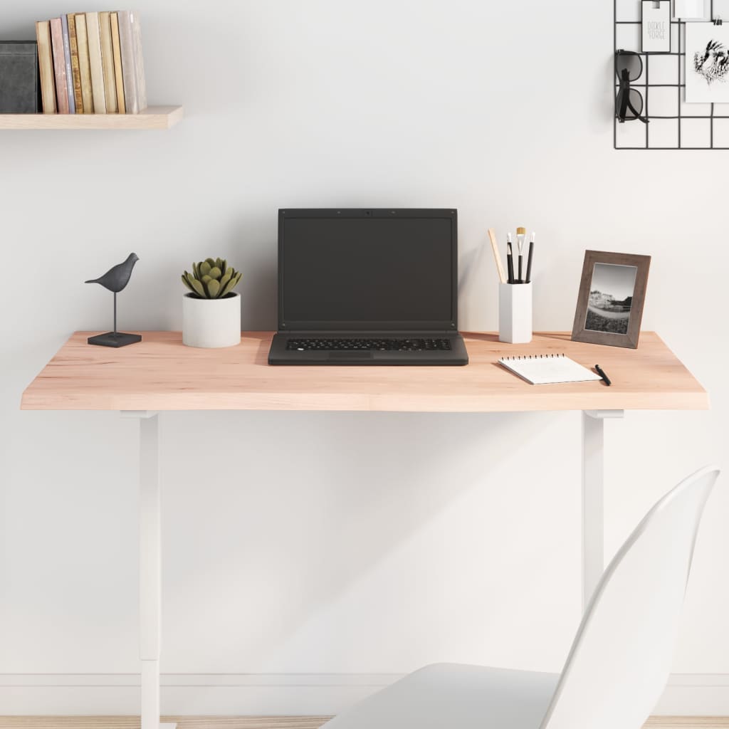 Επιφάνεια Τραπεζιού 100x40x2 εκ Ακατέργαστο Μασίφ Ξύλο Δρυός 1