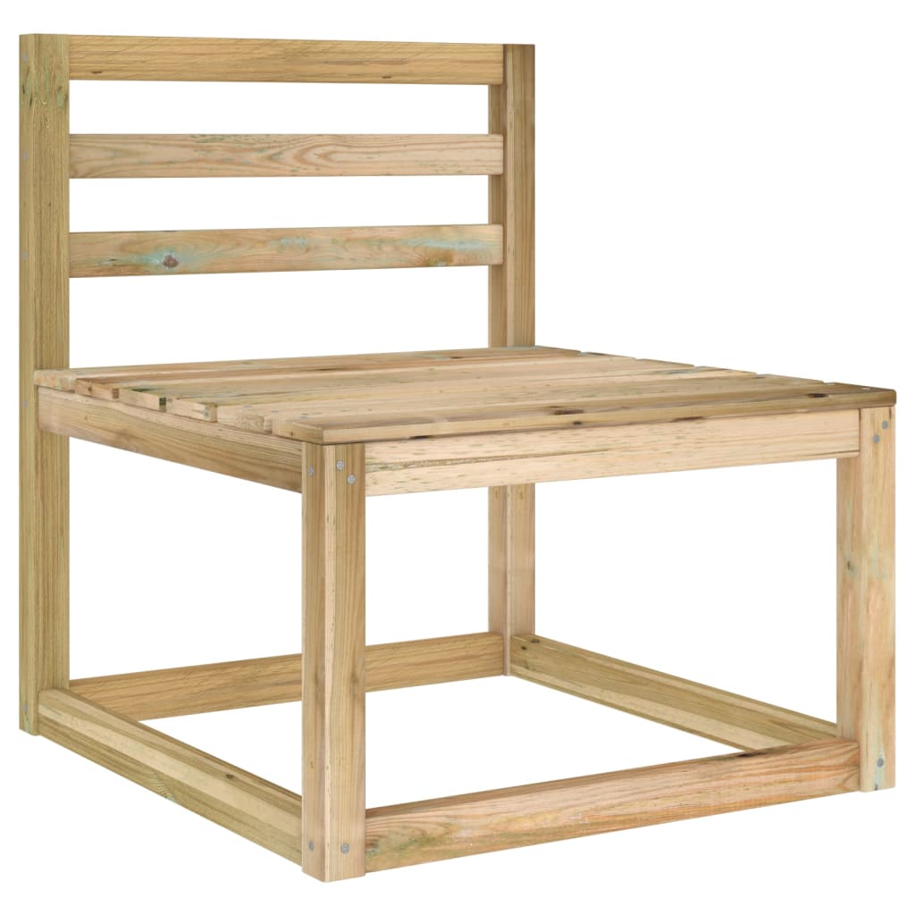 Σαλόνι Κήπου 2 Τεμαχίων από Πράσινο Εμποτισμένο Ξύλο Πεύκου 3