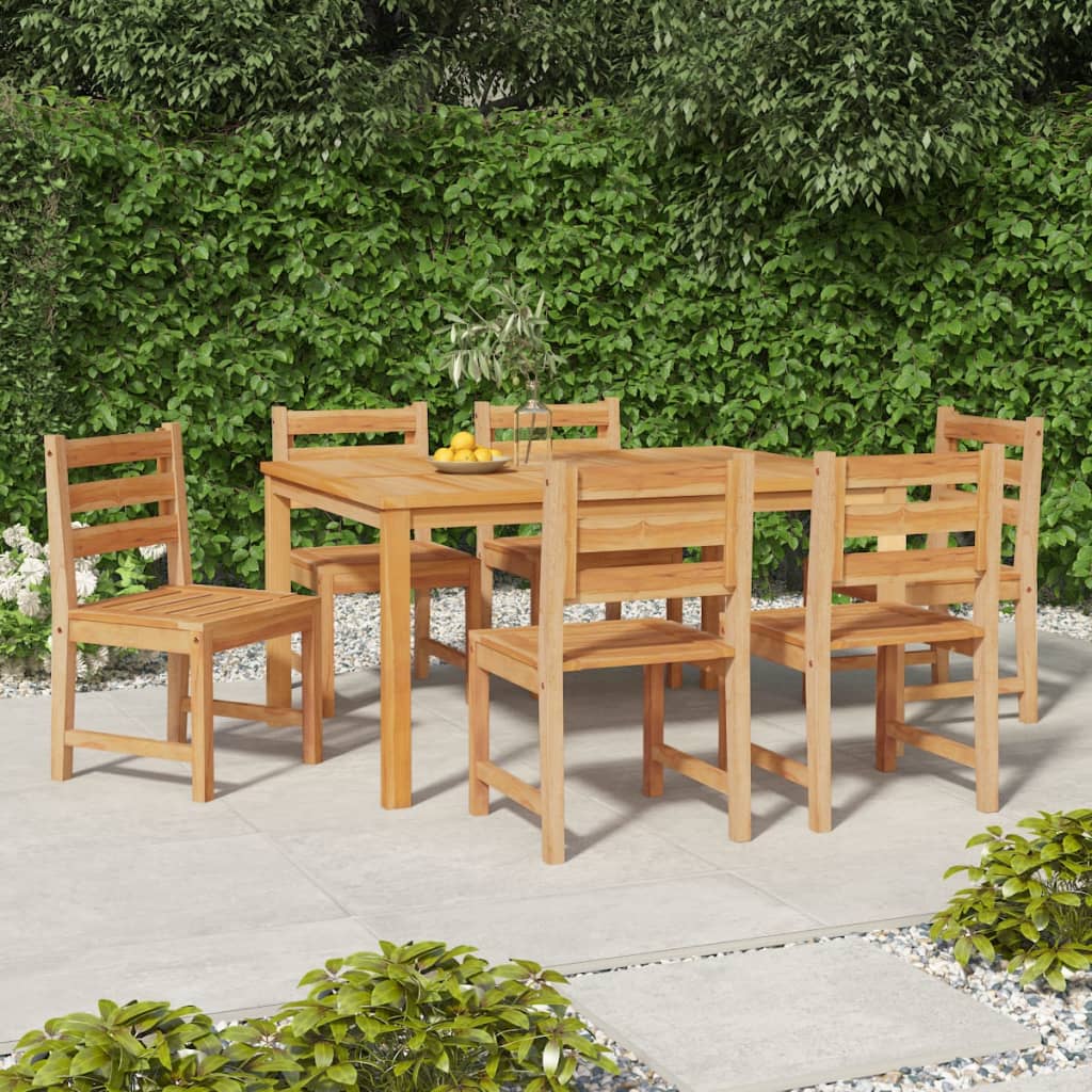 Καρέκλες Κήπου 6 τεμ. από Μασίφ Ξύλο Teak 1