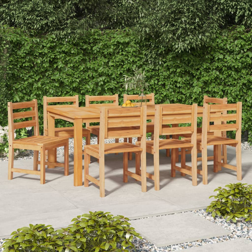 Καρέκλες Κήπου 8 τεμ. από Μασίφ Ξύλο Teak 1