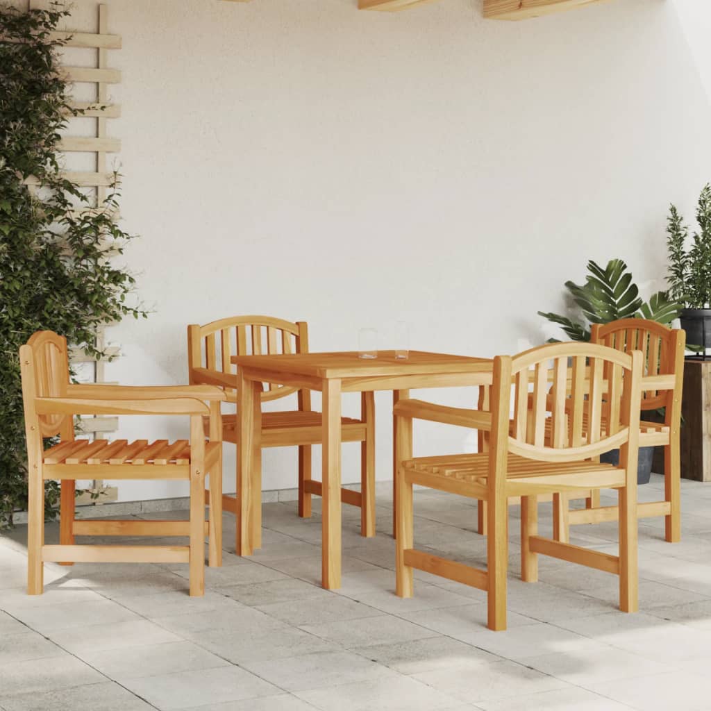 Καρέκλες Κήπου 4 τεμ. 58 x 59 x 88 εκ. από Μασίφ Ξύλο Teak 1