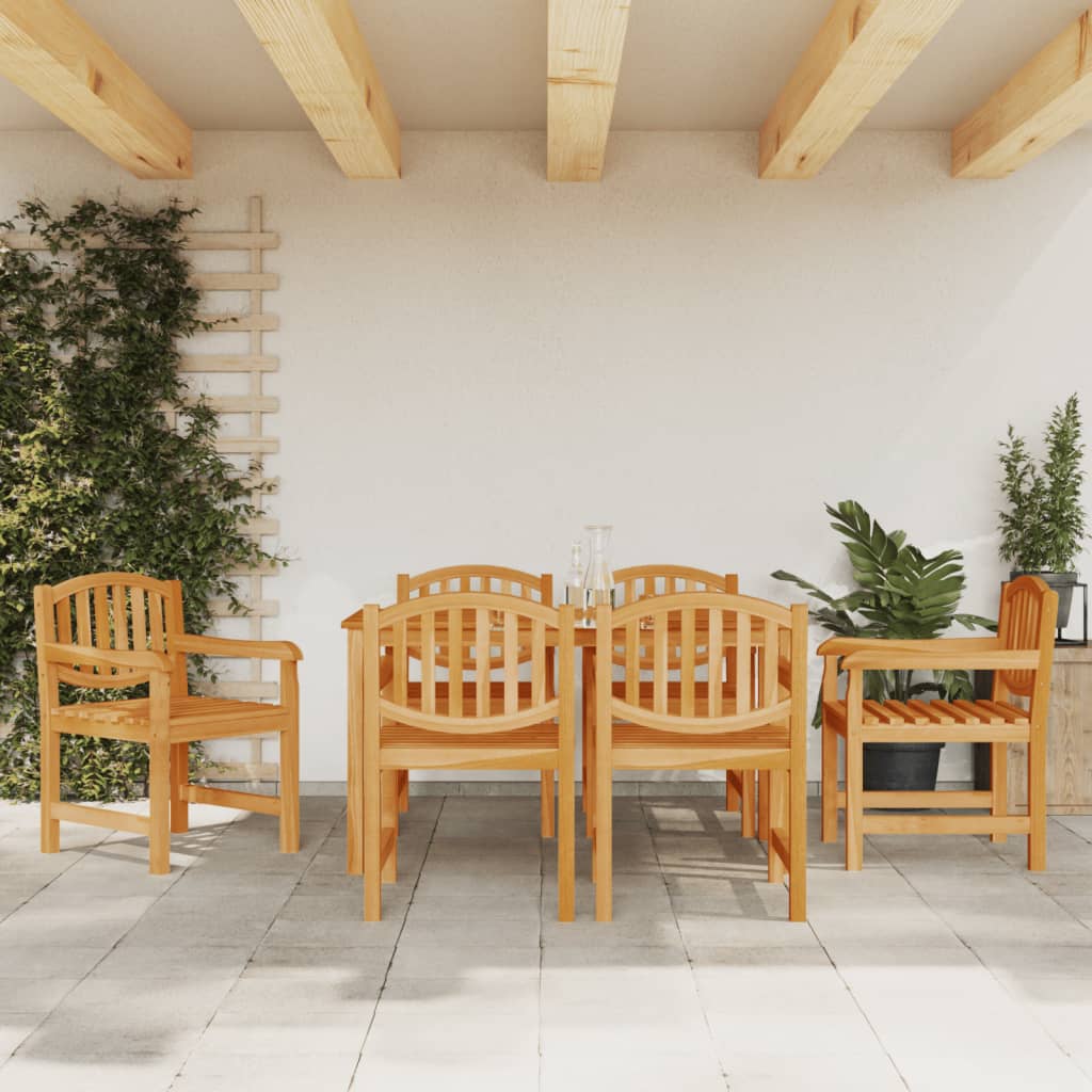 Καρέκλες Κήπου 6 τεμ. 58 x 59 x 88 εκ. από Μασίφ Ξύλο Teak 1