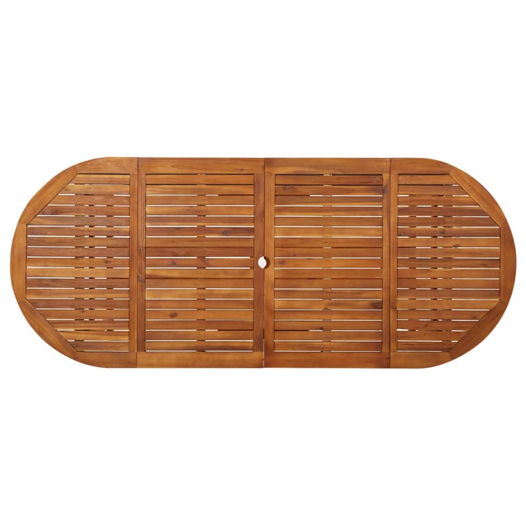 Τραπεζαρία Κήπου 220 x 90 x 75 εκ. από Μασίφ Ξύλο Ακακίας 4