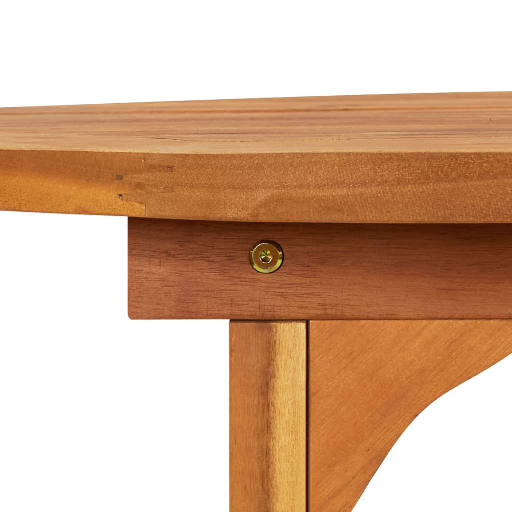 Τραπεζαρία Κήπου 220 x 90 x 75 εκ. από Μασίφ Ξύλο Ακακίας 5