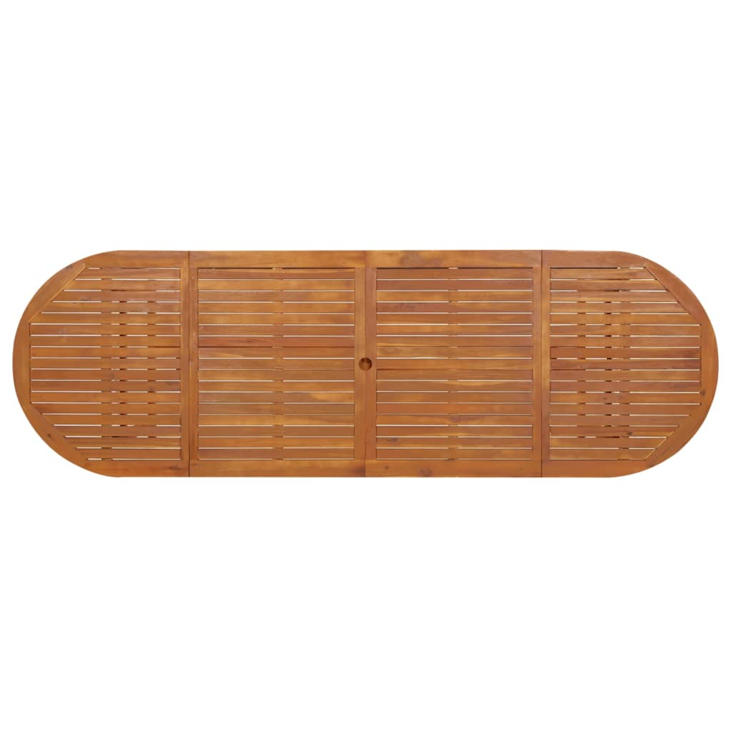 Τραπεζαρία Κήπου 280 x 90 x 75 εκ. από Μασίφ Ξύλο Ακακίας 4