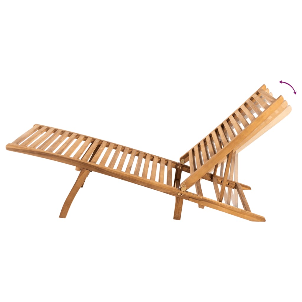 Ξαπλώστρα από Μασίφ Ξύλο Teak 5
