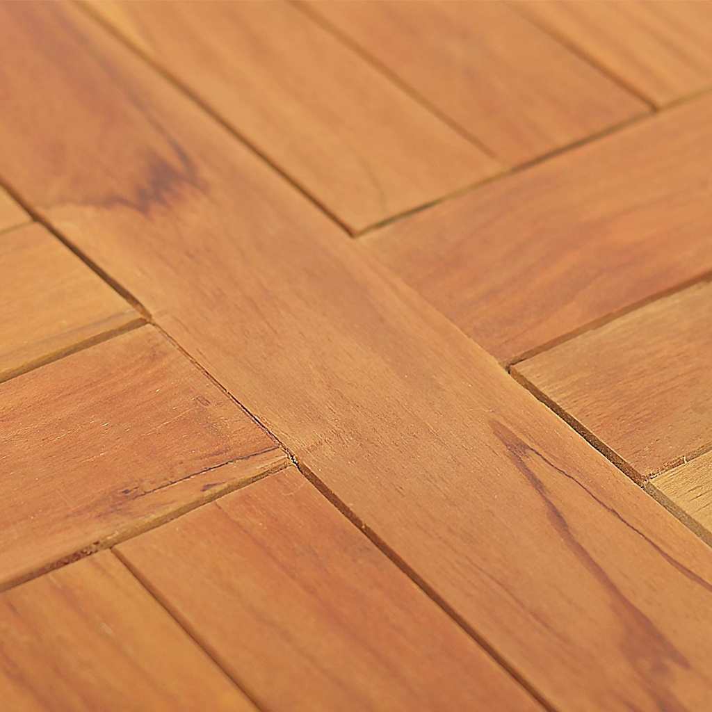 Επιφάνεια Τραπεζιού Στρογγυλή 2,5 εκ. 40 εκ. Μασίφ Ξύλο Teak 6