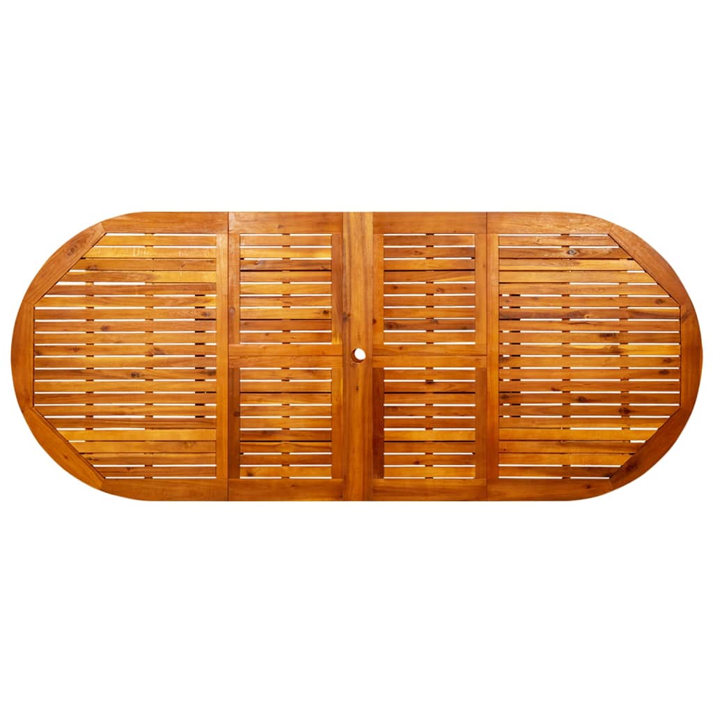 Τραπεζαρία Κήπου (160-240) x 100 x 75 εκ από Μασίφ Ξύλο Ακακίας 8