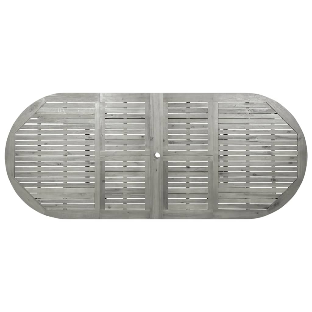 Τραπεζαρία Κήπου (160-240) x 100 x 75 εκ από Μασίφ Ξύλο Ακακίας 8