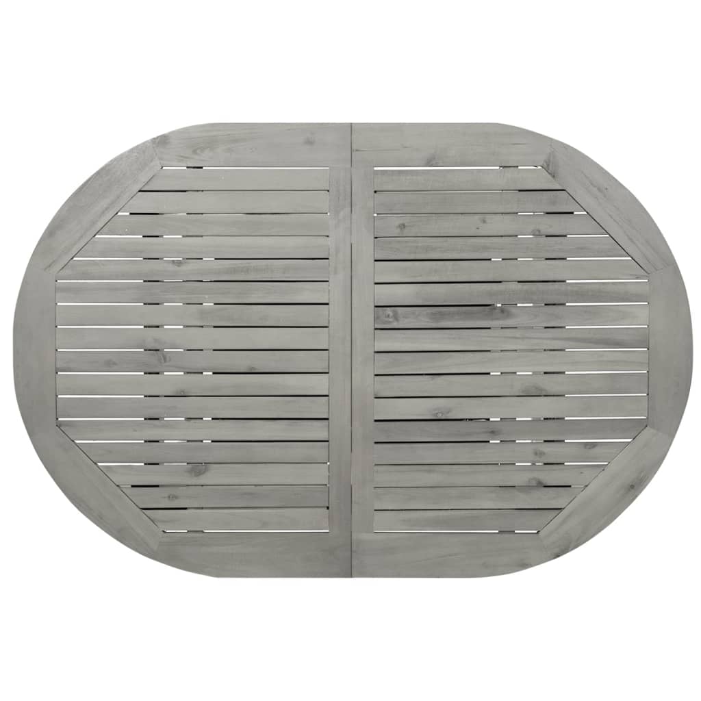 Τραπεζαρία Κήπου (120-170) x 80 x 75 εκ. από Μασίφ Ξύλο Ακακίας 7