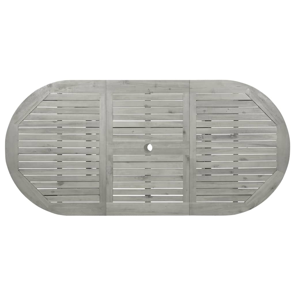 Τραπεζαρία Κήπου (120-170) x 80 x 75 εκ. από Μασίφ Ξύλο Ακακίας 8