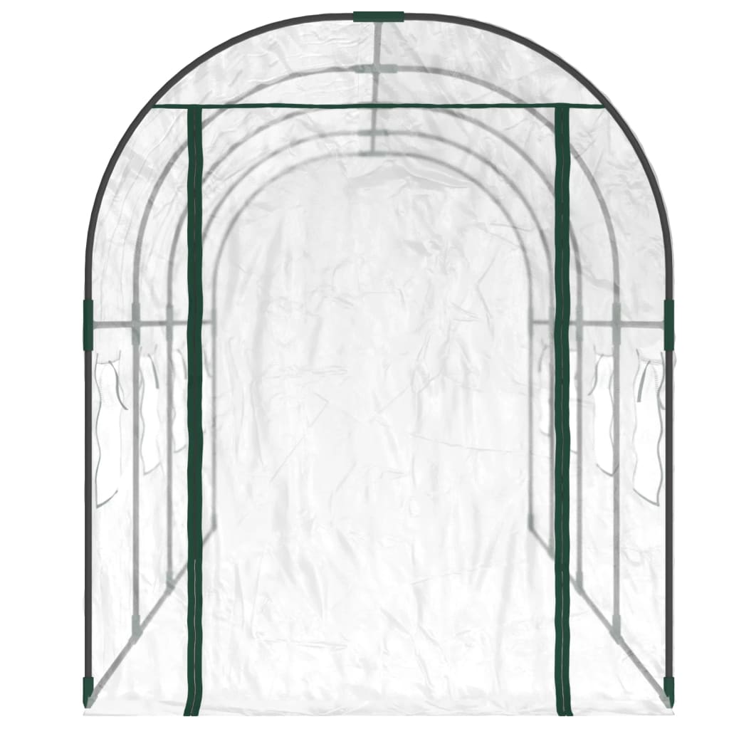 Θερμοκήπιο Διαφανές 160x400x190 εκ. PVC & Χάλυβας Ηλεκτρ. Βαφή 3
