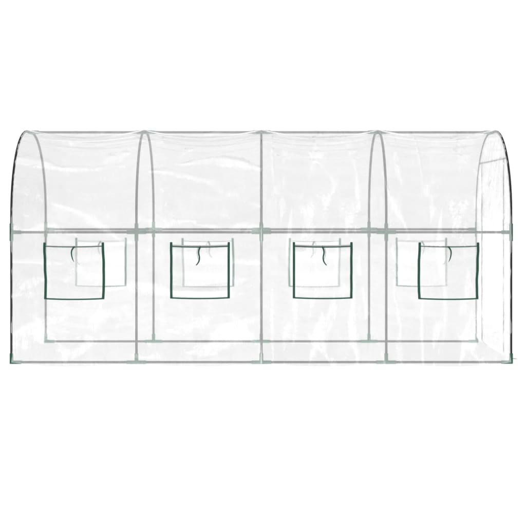 Θερμοκήπιο Διαφανές 160x400x190 εκ. PVC & Χάλυβας Ηλεκτρ. Βαφή 4