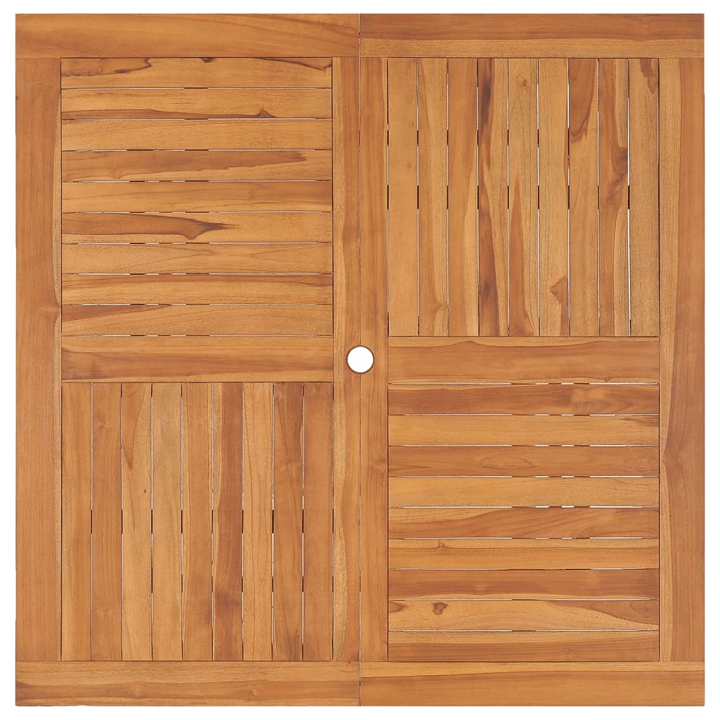 Τραπεζαρία Κήπου 110 x 110 x 75 εκ. από Μασίφ Ξύλο Teak 4