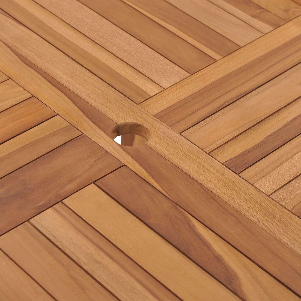Τραπεζαρία Κήπου 110 x 110 x 75 εκ. από Μασίφ Ξύλο Teak 5