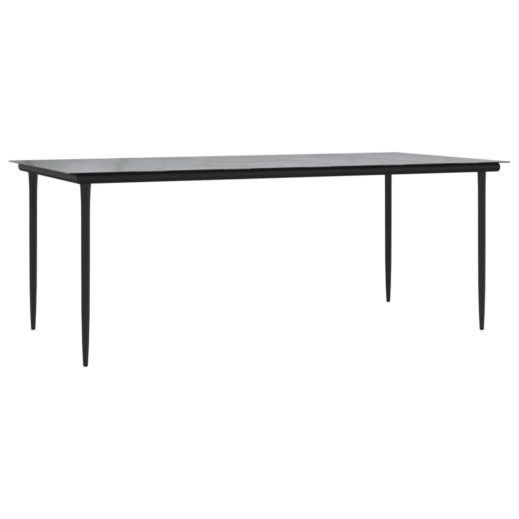 Σετ Τραπεζαρίας Κήπου 7 τεμ Μαύρο&Γκρι Συνθ. Ρατάν με Μαξιλάρια 6