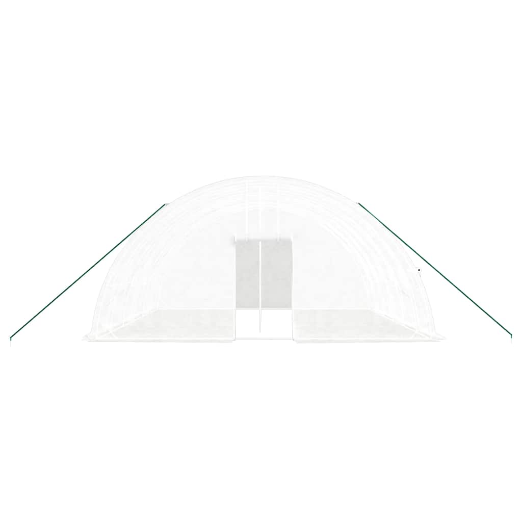 Θερμοκήπιο με Ατσάλινο Πλαίσιο Λευκό 36 μ² 6 x 6 x 2,85 μ. 4