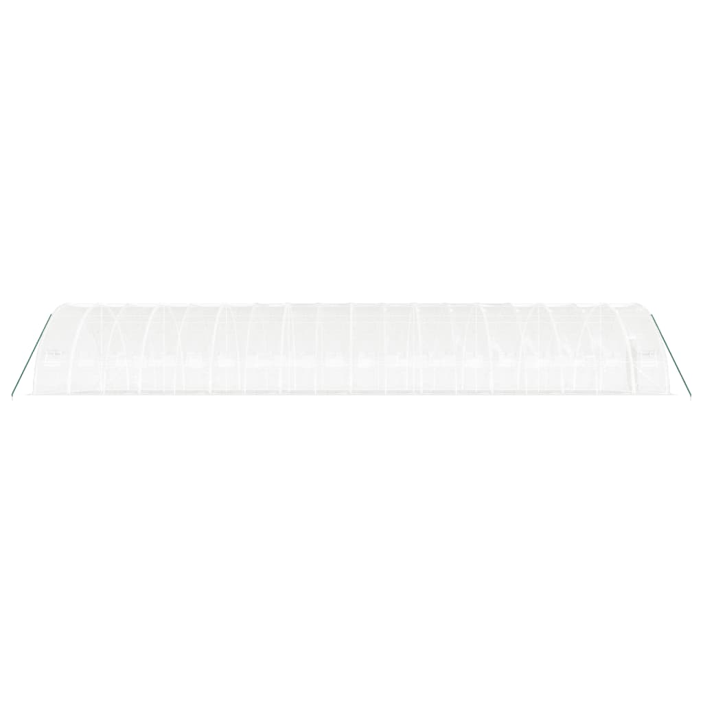 Θερμοκήπιο με Ατσάλινο Πλαίσιο Λευκό 108 μ² 18 x 6 x 2,85 μ. 5