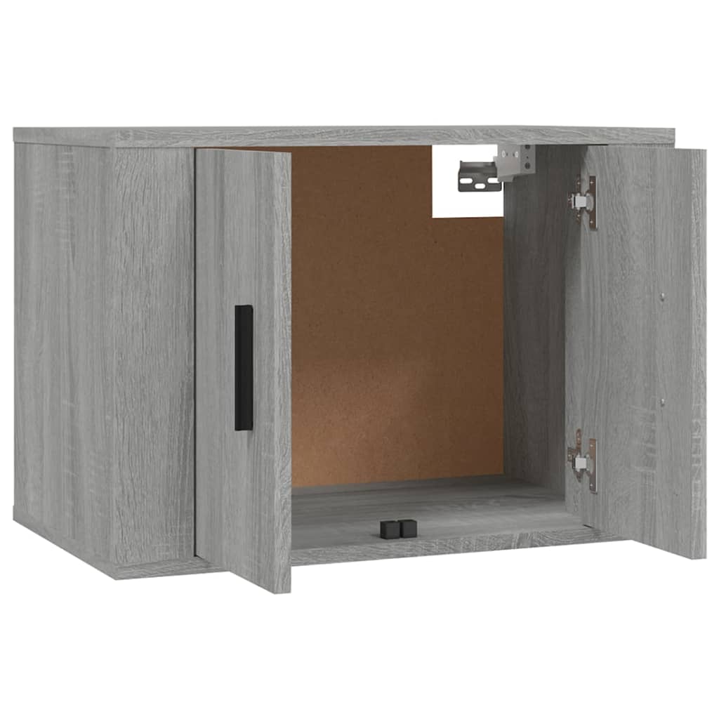 Έπιπλα Τηλεόρασης Επιτοίχια 2 τεμ. Γκρι Sonoma 57x34,5x40 εκ. 5