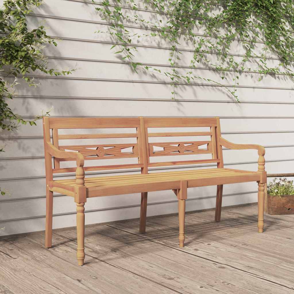 Παγκάκι Batavia 150 εκ. από Μασίφ Ξύλο Teak 1