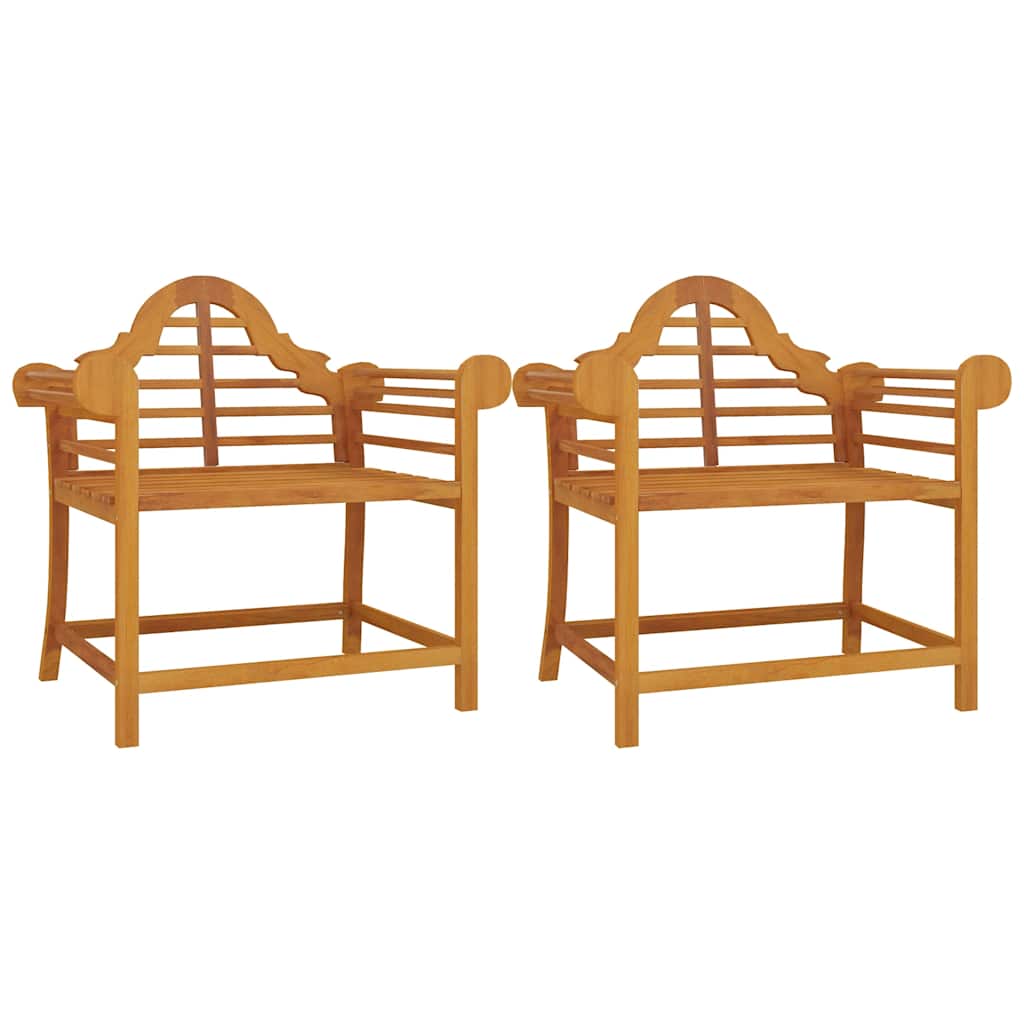 Καρέκλες Κήπου 2 τεμ. 91 x 62 x 94 εκ. από Μασίφ Ξύλο Teak 2