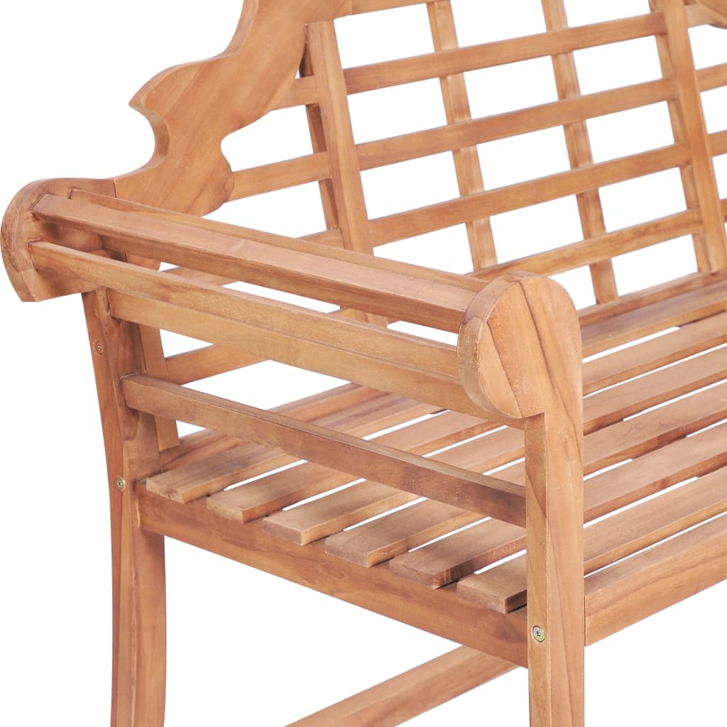 Παγκάκι Κήπου 127 x 58,5 x 92,5 εκ. από Μασίφ Ξύλο Teak 4