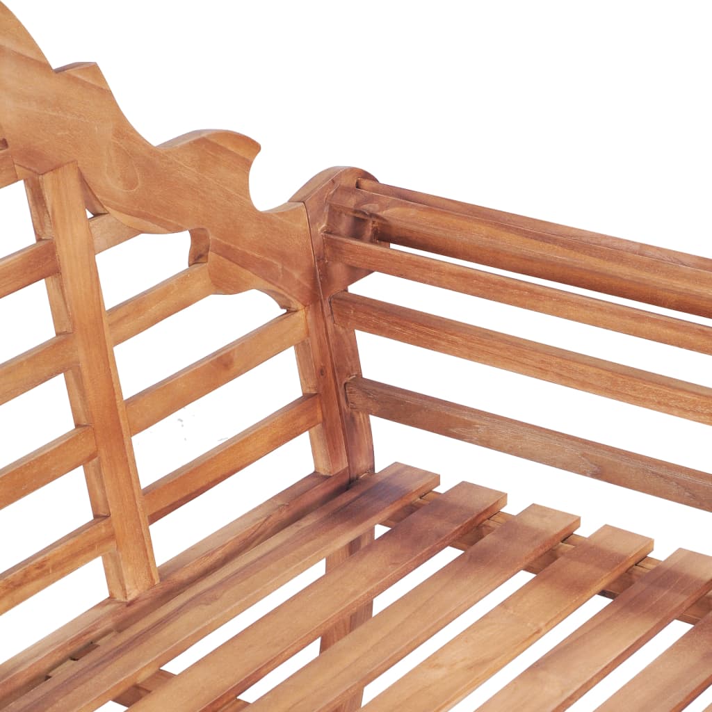 Παγκάκι Κήπου 127 x 58,5 x 92,5 εκ. από Μασίφ Ξύλο Teak 5