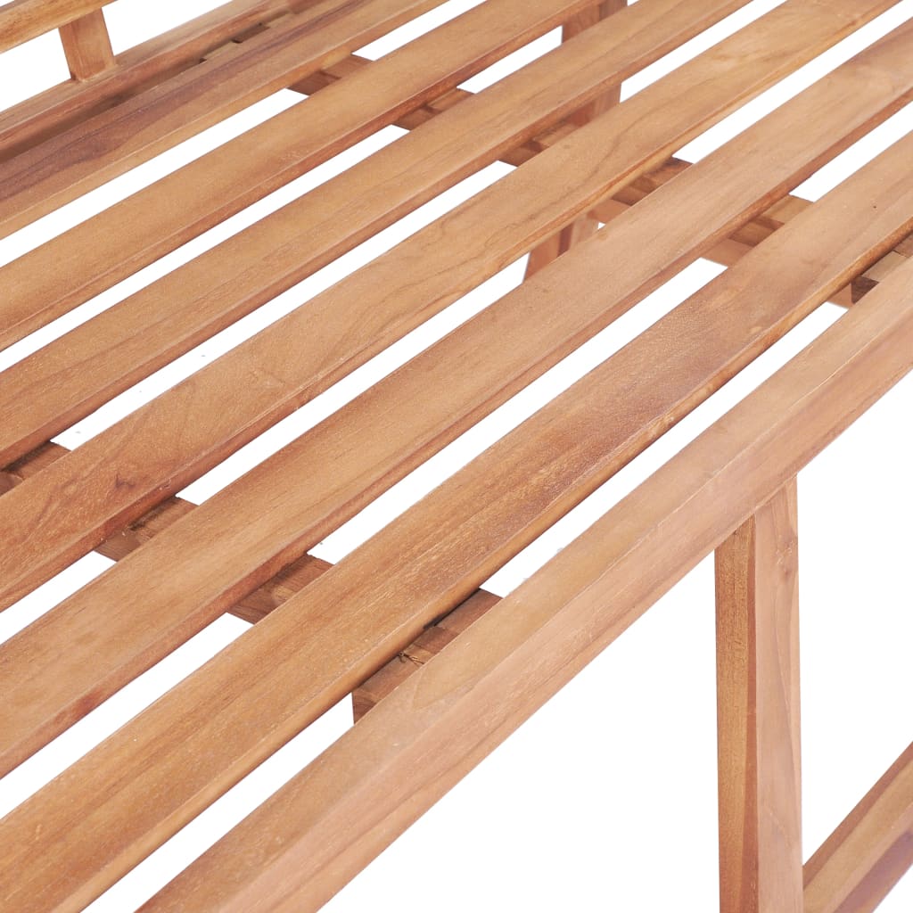 Παγκάκι Κήπου 127 x 58,5 x 92,5 εκ. από Μασίφ Ξύλο Teak 7