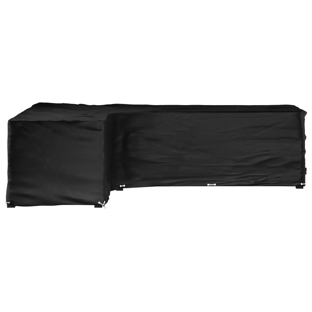 Κάλυμμα Επίπλων Κήπου Σχήματος Γ με 18 Κρίκους 220x285x80 εκ. 2