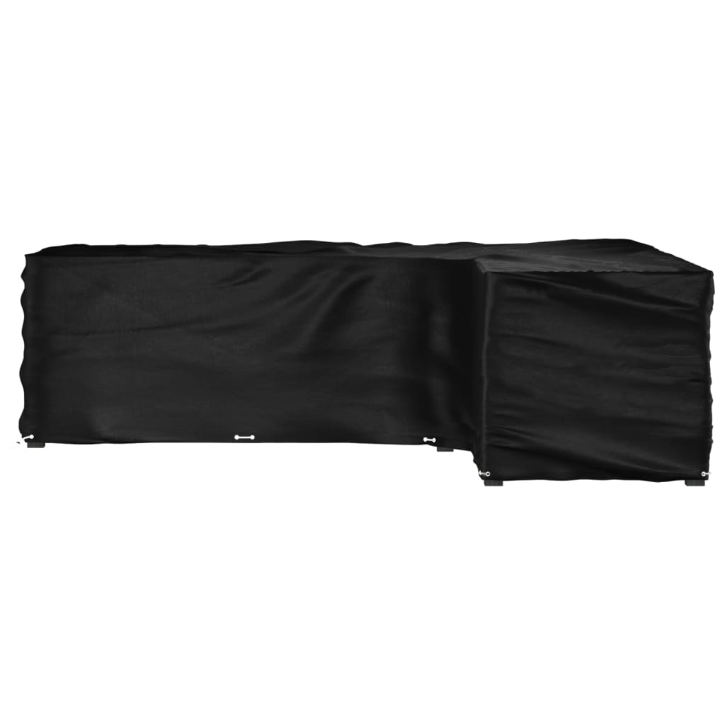 Κάλυμμα Επίπλων Κήπου Σχήματος Γ με 18 Κρίκους 285x220x80 εκ. 4