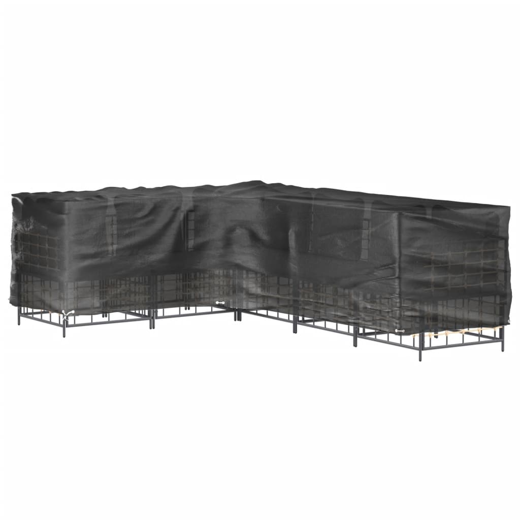 Κάλυμμα Επίπλων Κήπου Σχήματος Γ με 16 Κρίκους 260x210x80 εκ. 9