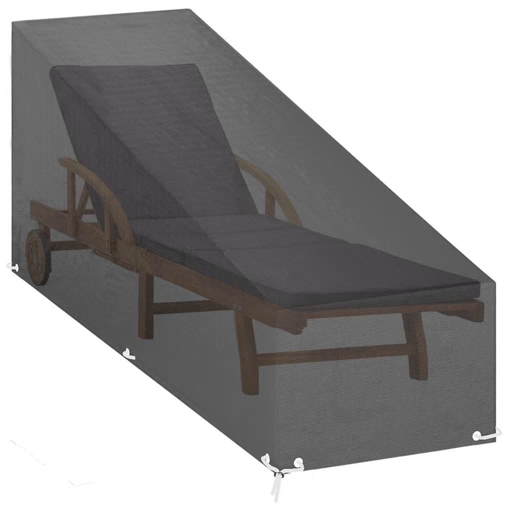 Κάλυμμα Ξαπλώστρας με 12 Κρίκους 200x65x35/60 εκ. Πολυαιθυλένιο 2
