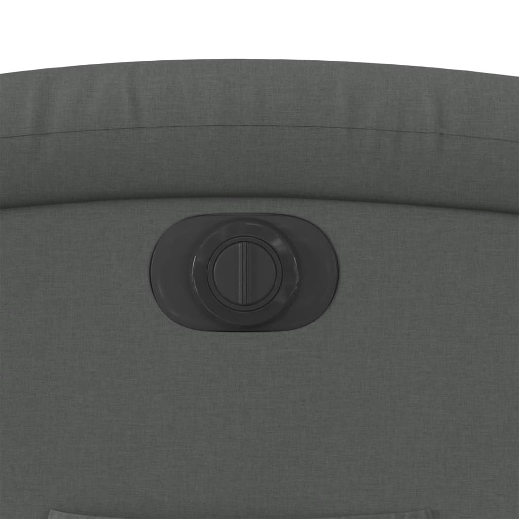 Πολυθρόνα Ανακλινόμενη Ηλεκτρική Σκούρο Γκρι Υφασμάτινη 12