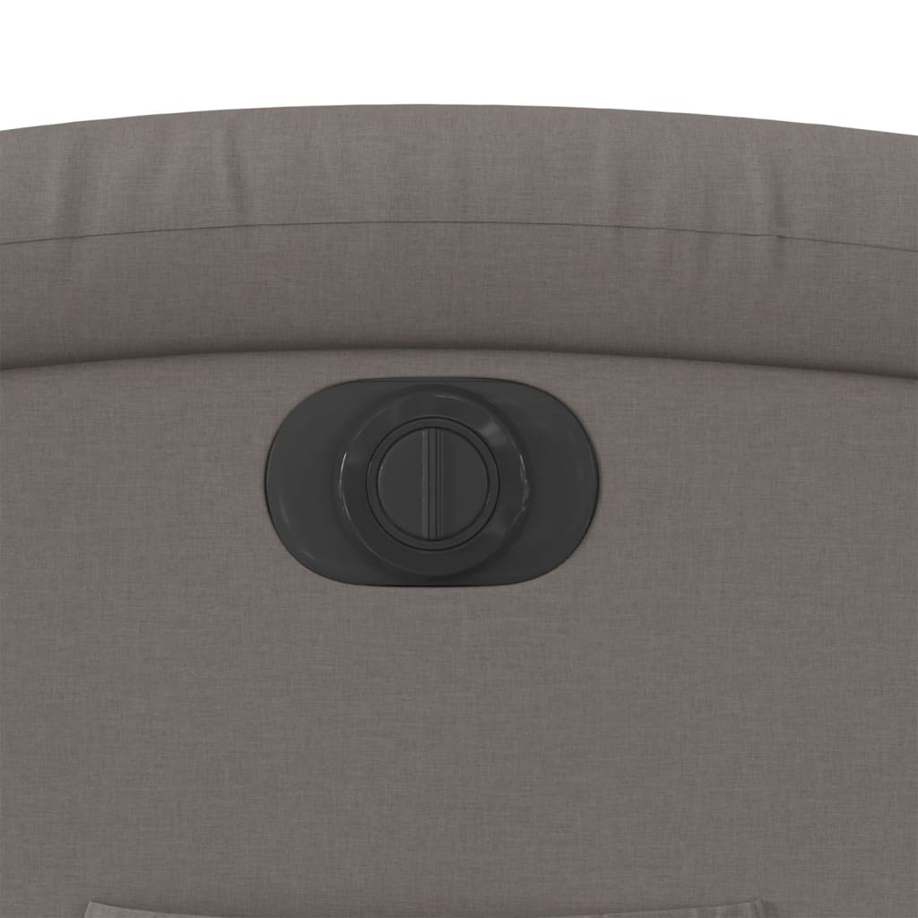 Πολυθρόνα Ανακλινόμενη Ηλεκτρική Taupe Υφασμάτινη 12