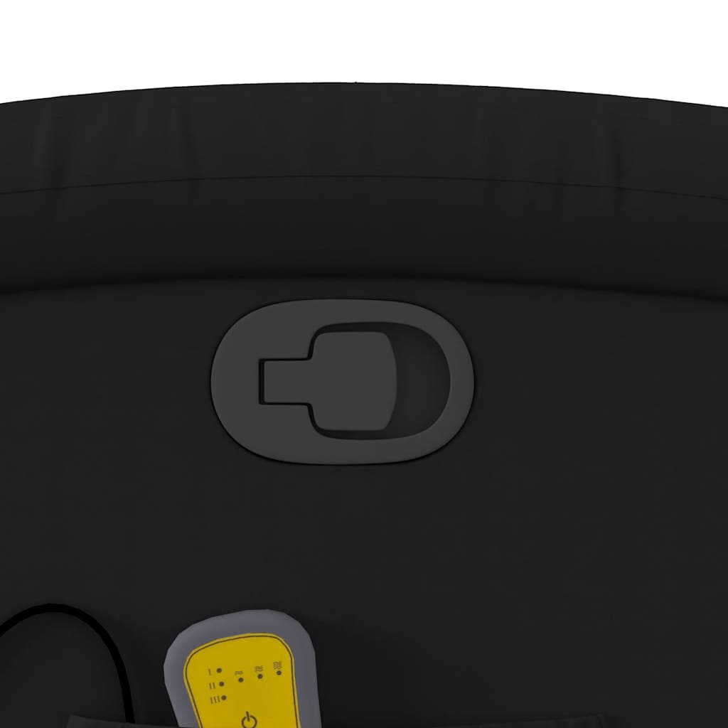 Πολυθρόνα Μασάζ Ανακλινόμενη με Ανύψωση Μαύρη Συνθετικό Δέρμα 12