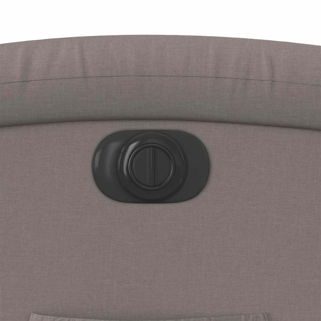 Πολυθρόνα Ανακλινόμενη Ηλεκτρική Taupe Υφασμάτινη 12