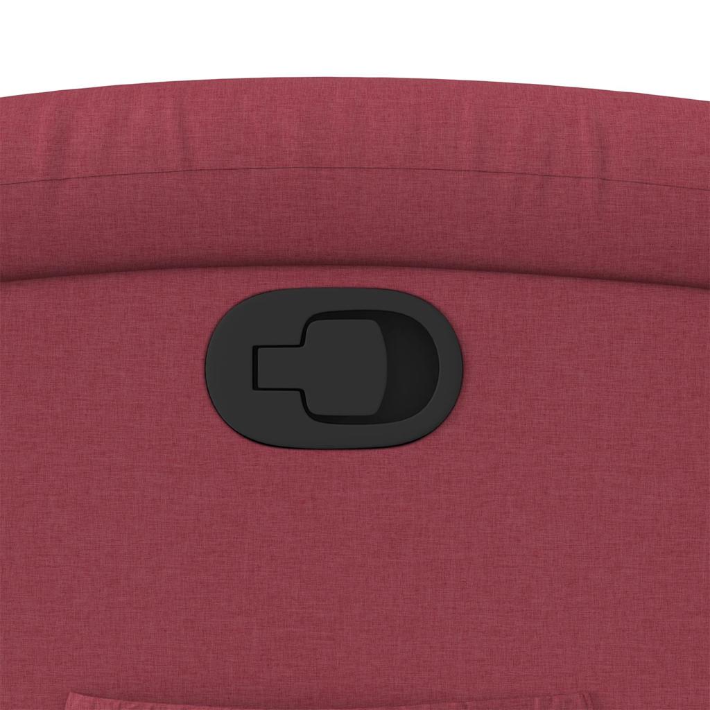 Πολυθρόνα Ανακλινόμενη με Ανύψωση Μπορντό Υφασμάτινη 12