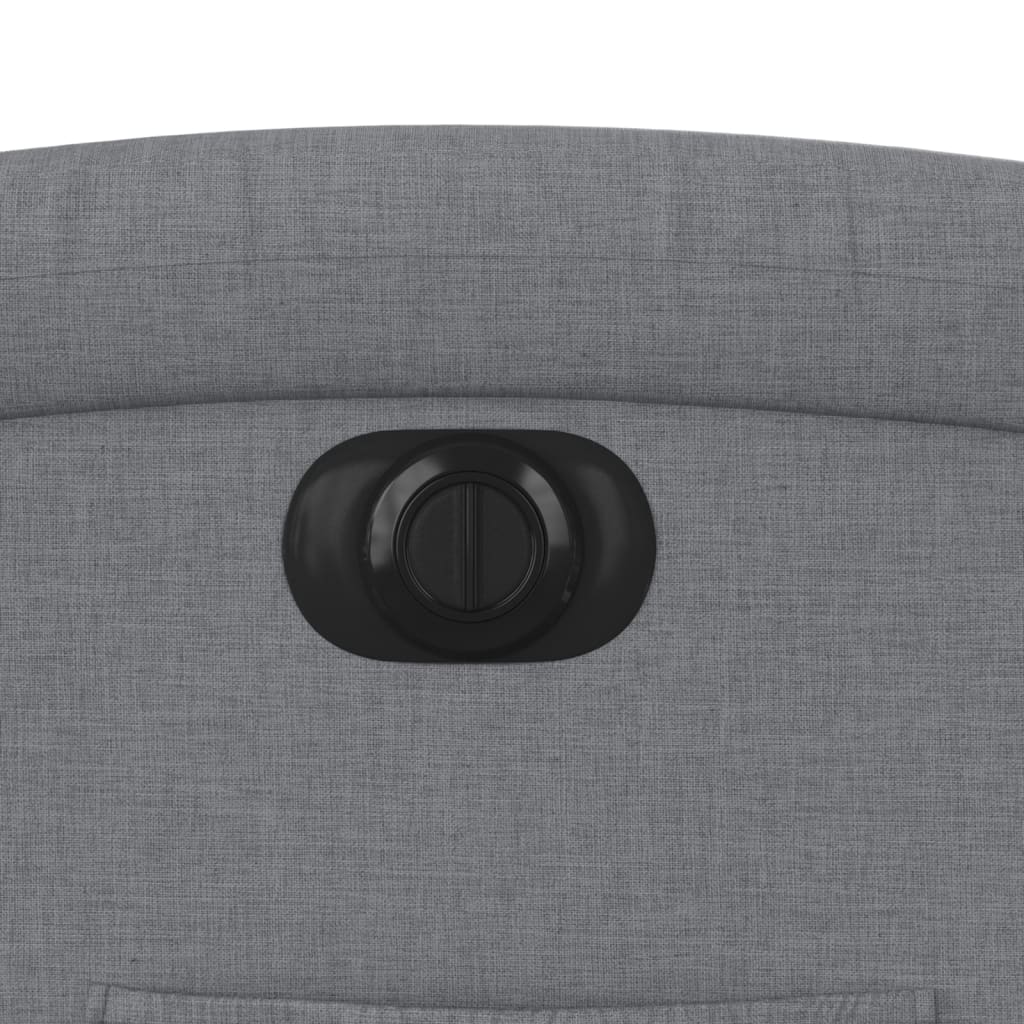 Πολυθρόνα Ανακλινόμενη Ηλεκτρική Ανοιχτό Γκρι Υφασμάτινη 12